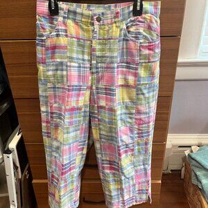 Jones New York plaid pedal pushers, Size 10